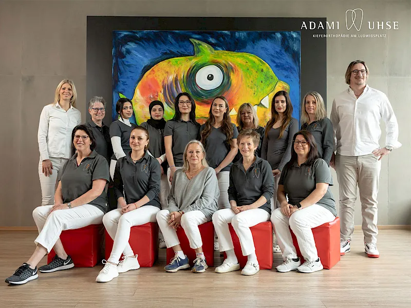 Team der kieferorthopädischen Praxis in Darmstadt